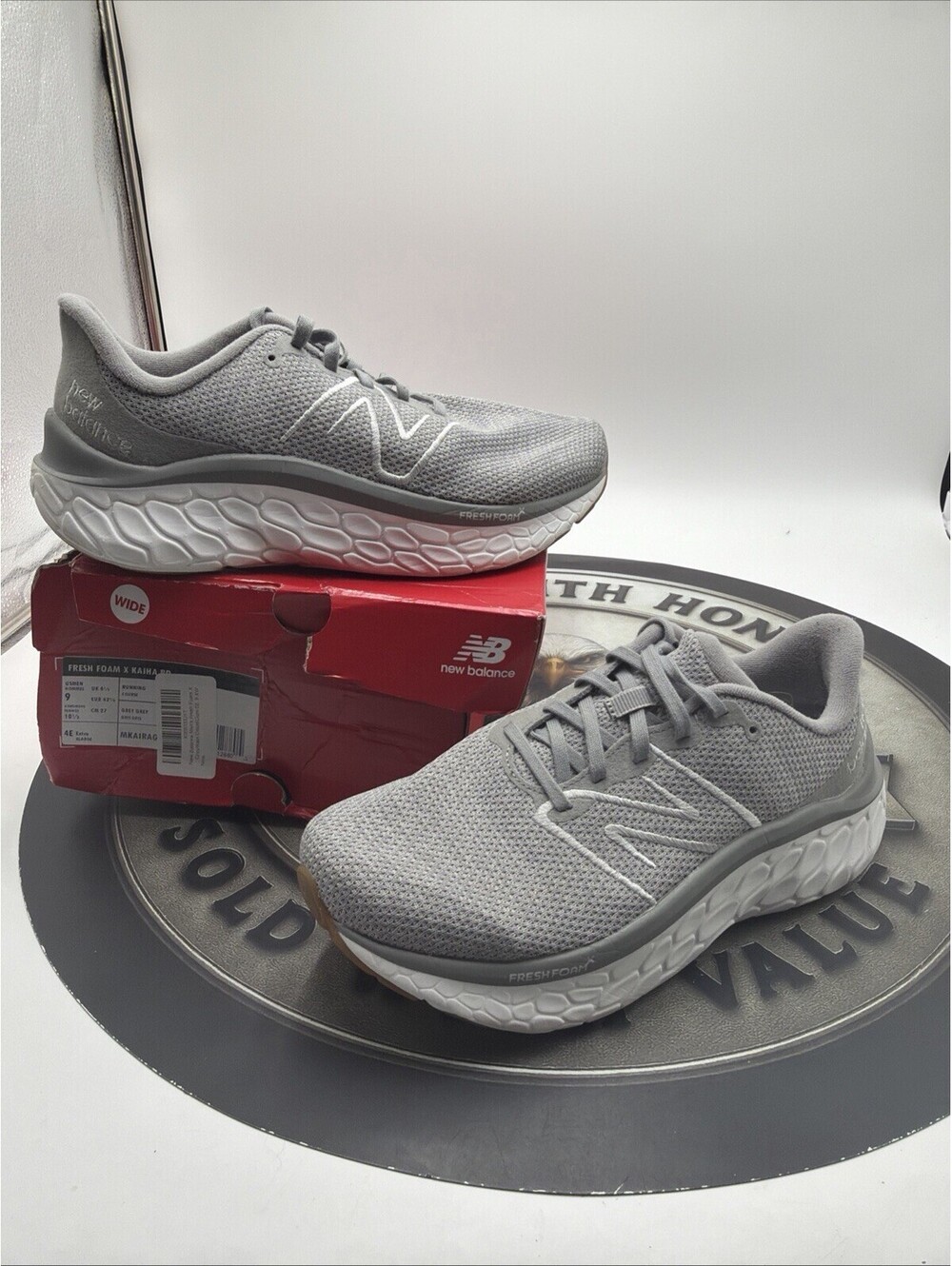 New Balance Fresh Foam X Kaiha Road Running Sneakers Mens Gray Low Top Size 9 4E